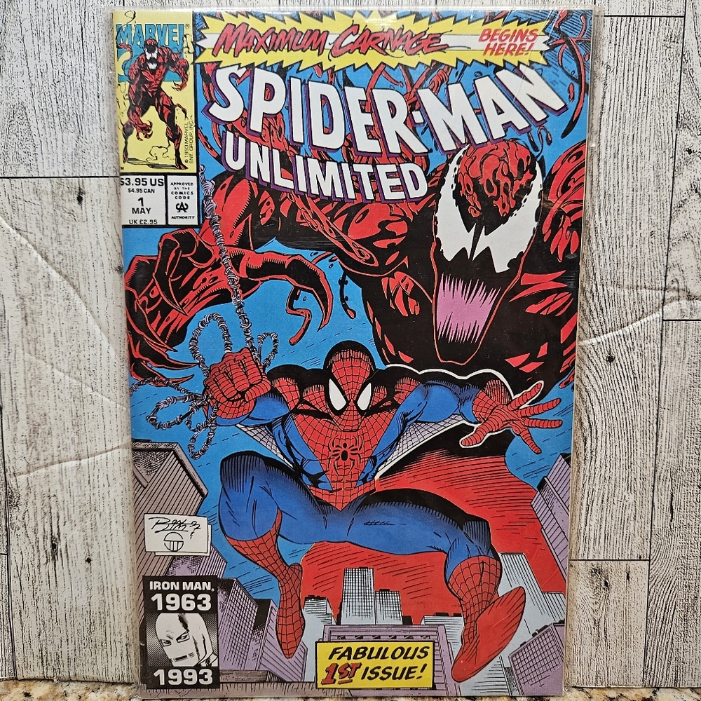 Spider-Man Unlimited Maximum Carnage Begins Here! Fabulous 1st Issue! Marvel Com